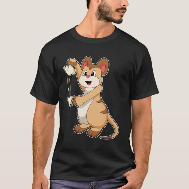 Meerkat med kaffe- och kaffekanna.PNG T Shirt (Framsida)