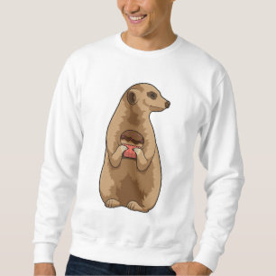 Meerkat med Muffin Lång Ärmad Tröja