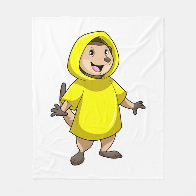 Meerkat med Rainrock Fleecefilt (Framsidan)