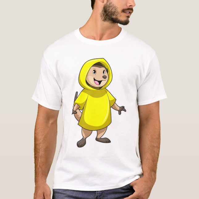 Meerkat med Rainrock T Shirt (Framsida)