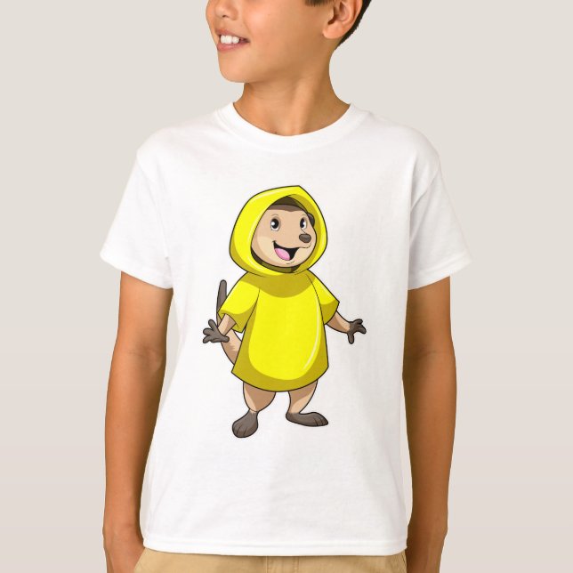 Meerkat med Rainrock T Shirt (Framsida)