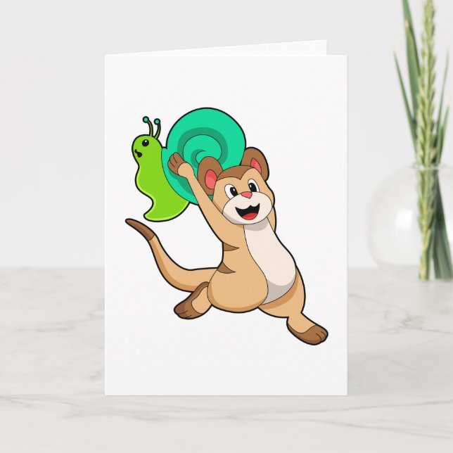 Meerkat med Snigel.PNG Kort (Framsida)