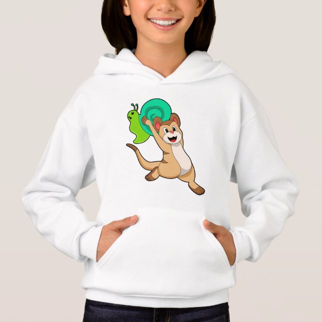 Meerkat med Snigel.PNG T Shirt (Framsida)