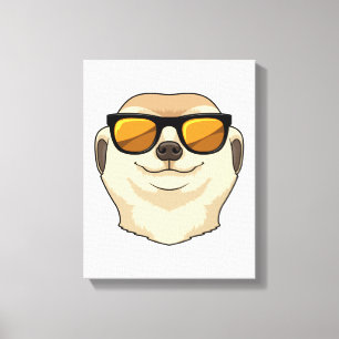 Meerkat med Sunglasses Canvastryck