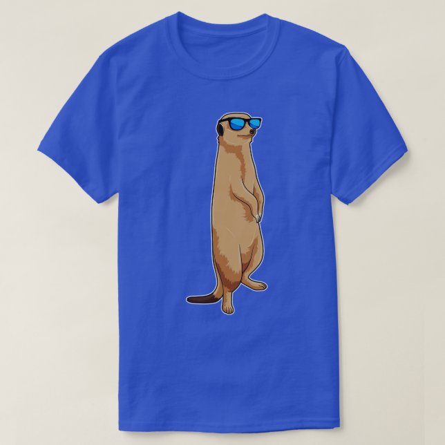 Meerkat med Sunglasses T Shirt (Design framsida)