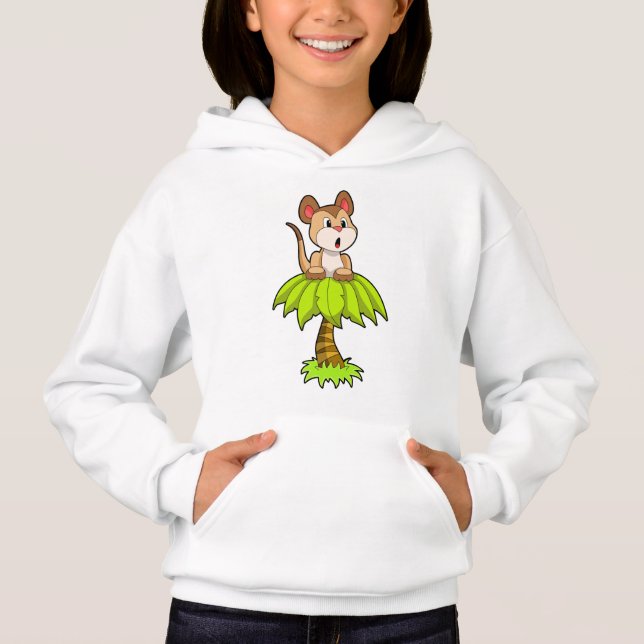 Meerkat med Träd T Shirt (Framsida)