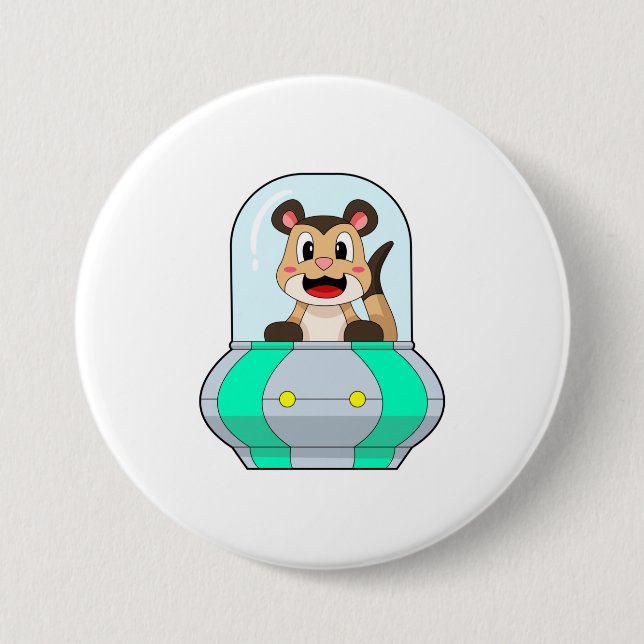 Meerkat med ubåt knapp (Framsida)