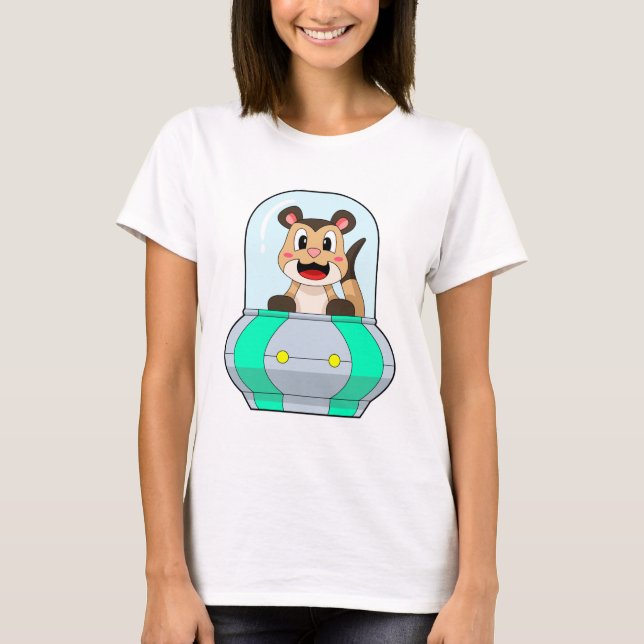 Meerkat med ubåt t shirt (Framsida)