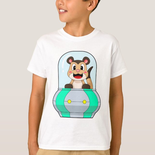 Meerkat med ubåt t shirt (Framsida)