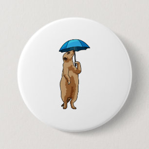 Meerkat med Umbrella Knapp
