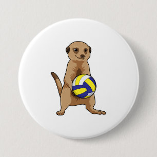 Meerkat med Volleyball Knapp