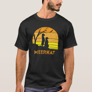 Meerkat Mongoose Kalahari Desert Sunset Safari Afr T Shirt