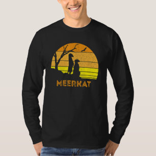 Meerkat Mongoose Kalahari Desert Sunset Safari Afr T Shirt