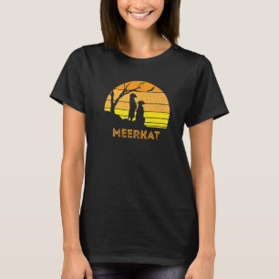 Meerkat Mongoose Kalahari Desert Sunset Safari Afr T Shirt