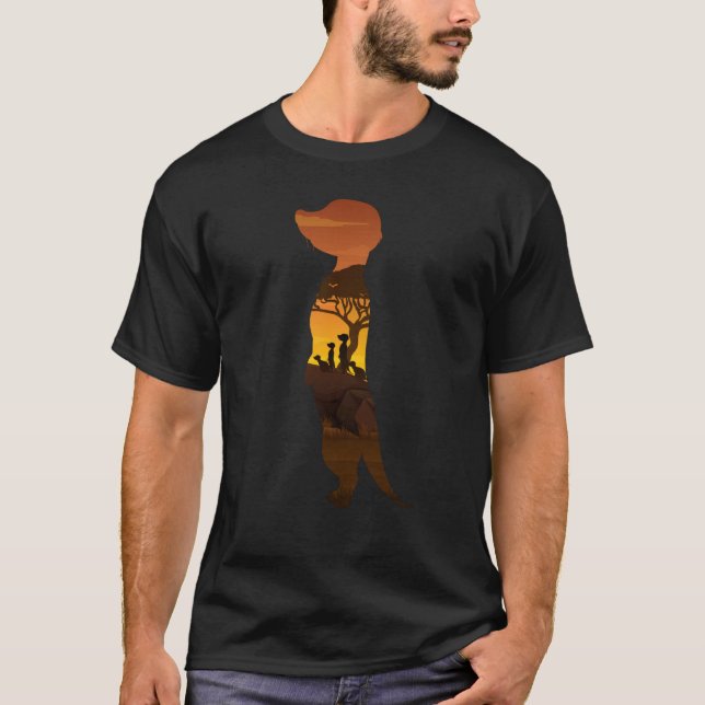 Meerkat Mongoose Vild Animal Endangered Animal App T Shirt (Framsida)