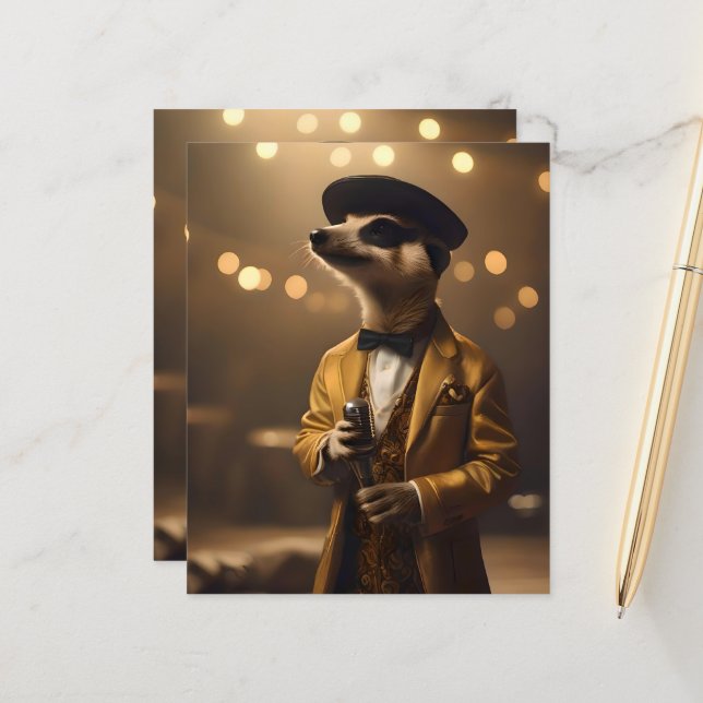 "Meerkat Moonlight: En Croonerns Serenad"  (Fram/Back In Situ)