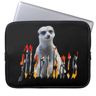 Meerkat och Meerkat Logotyp Laptop Sleeve