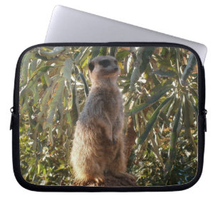 Meerkat on Guard Duty Laptop Sleeve