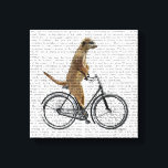 Meerkat på Bicycle Canvastryck<br><div class="desc">Transport och resor</div>