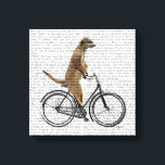 Meerkat på Bicycle Canvastryck<br><div class="desc">Transport och resor</div>
