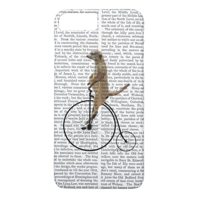 Meerkat på Black Penny Farthing Case-Mate iPhone Skal (Baksida)