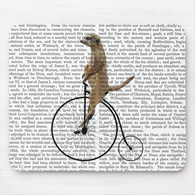 Meerkat på Black Penny Farthing Musmatta (Framsidan)