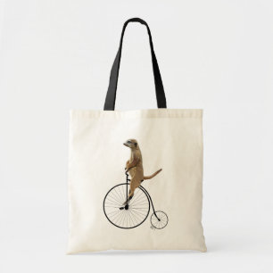 Meerkat på Black Penny Farthing Tygkasse