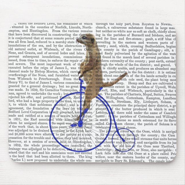 Meerkat på Blue Penny Farthing Musmatta (Framsidan)