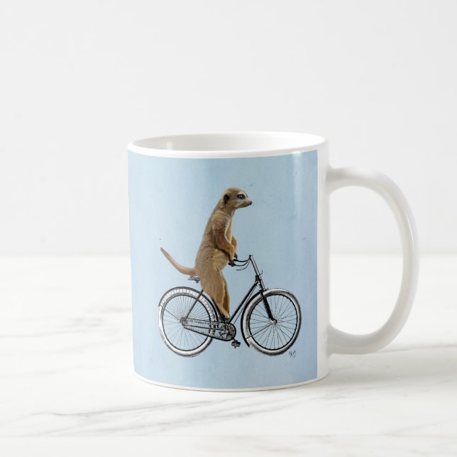 Meerkat på cykel 2 kaffemugg (Höger)