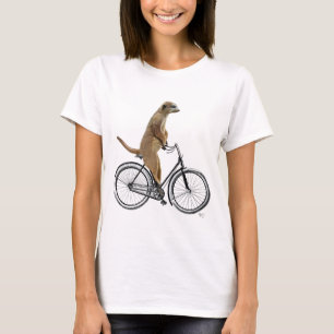 Meerkat på cykel 2 tee shirt