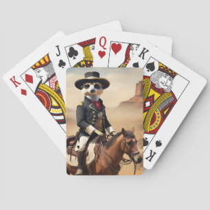 Meerkat på en häst: kan vara en ensam främling casinokort