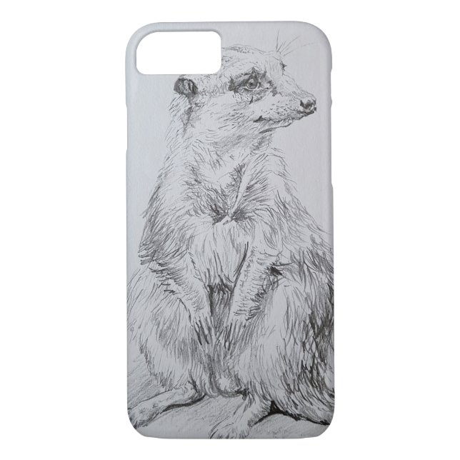 Meerkat på ett fodral för iPhone 7 Case-Mate iPhone Skal (Baksida)