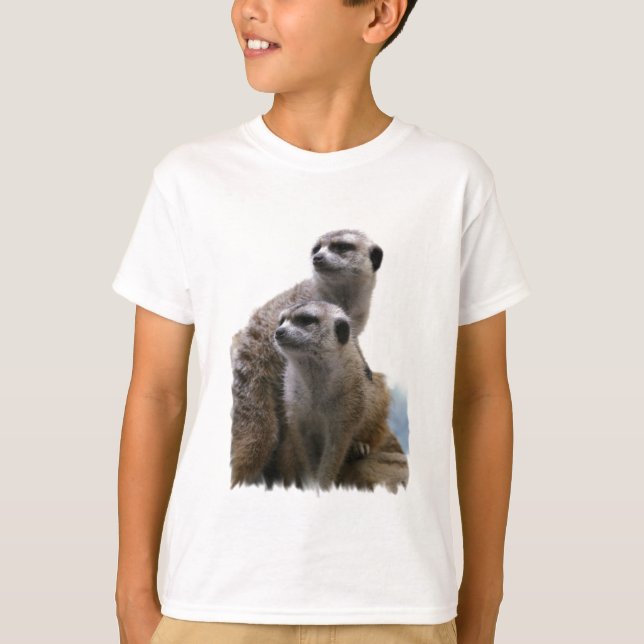 Meerkat parar barnT-tröja Tee Shirt (Framsida)