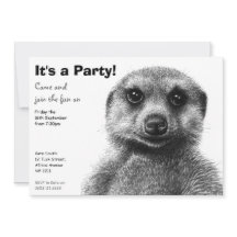 Meerkat partyinbjudan