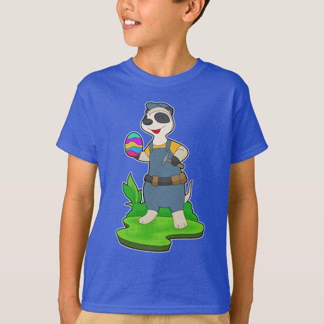 Meerkat Påsk Carpenter T Shirt (Framsida)