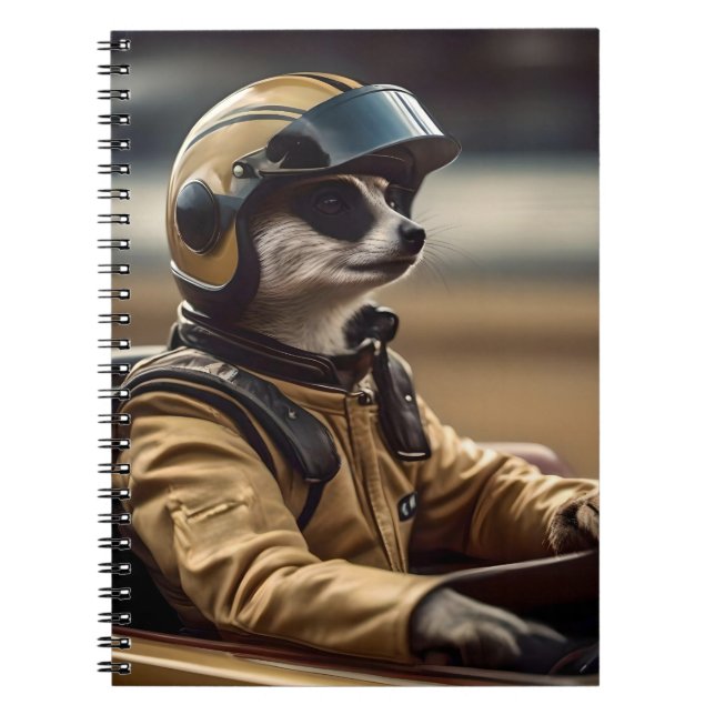 Meerkat Professionell Tävla Car Driver, Anteckningsbok (Framsidan)