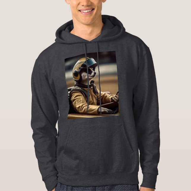 Meerkat Professionell Tävla Car Driver, Hoodie (Framsida)