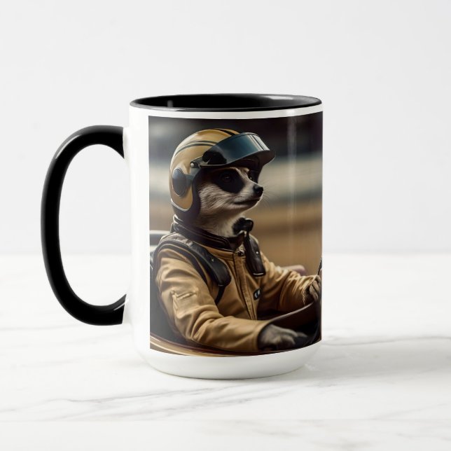 Meerkat Professionell Tävla Car Driver, Mugg (Vänster)
