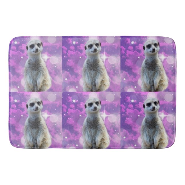 Meerkat Rosa Lila Gnistra Badrumsmatta (Framsidan)