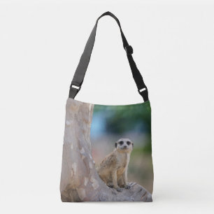 Meerkat Sat på träd Axelväska