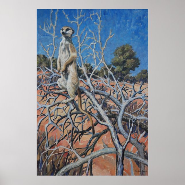 Meerkat sentinel - Art print Poster (Framsidan)