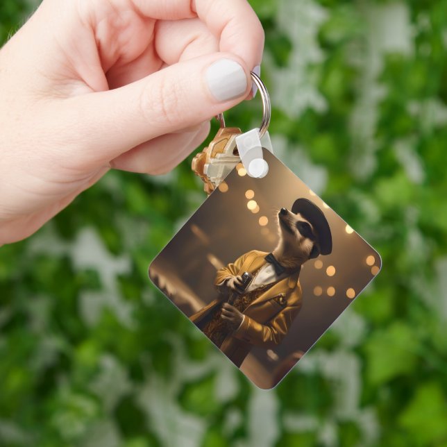 Meerkat Sinatra Nyckelring (Hand)