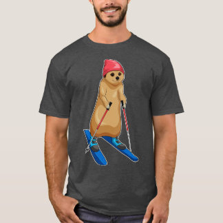 Meerkat Skier Ski T Shirt