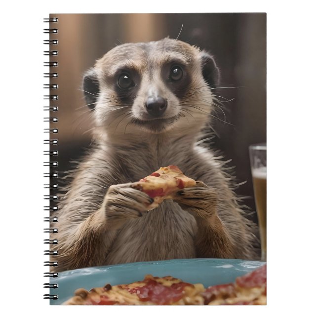 Meerkat Sneaky Lunchtime Anteckningsbok (Framsidan)