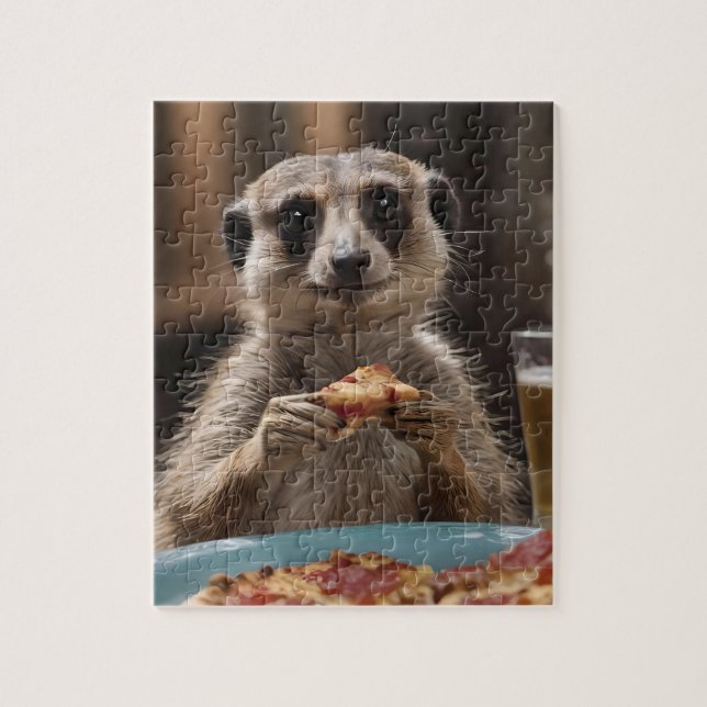 Meerkat Sneaky Lunchtime Pussel (Vertikal)
