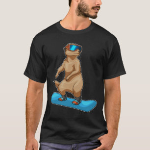 Meerkat Snowboard Winter sport T Shirt