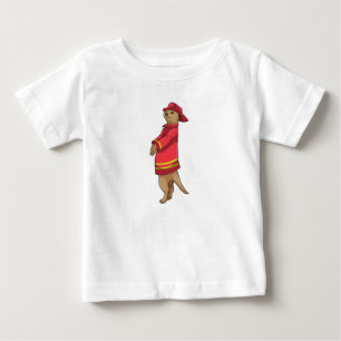 Meerkat som Firefighter med Helmet T Shirt
