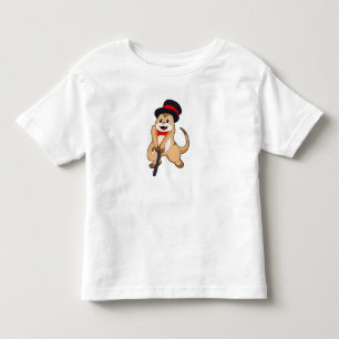 Meerkat som Pensionär med Walking stick T Shirt