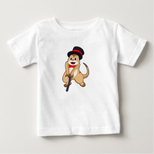 Meerkat som Pensionär med Walking stick T Shirt