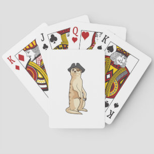 Meerkat som Pirat med Pirat hat Casinokort